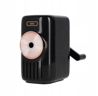 Temperówka na korbkę grająca czarna DELI E1165A-BL