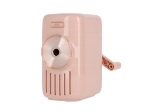 Temperówka na korbkę grająca różowa DELI E1165A-PI