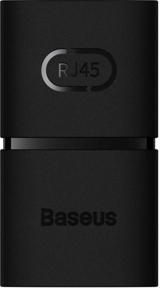 Złączka sieciowa łącznik kabli Ethernet RJ-45 Baseus AirJoy Series 2 szt. - czarna