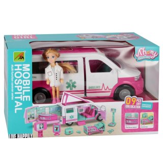 Auto dla lalek Ambulans z akcesoriami rozkładany SWEDE Q12146