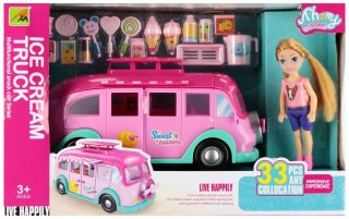 Auto dla lalek lody lalka z akcesoriami SWEDE Q12147