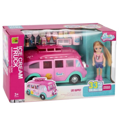 Auto dla lalek lody lalka z akcesoriami SWEDE Q12147