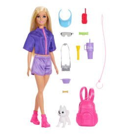 Barbie Malibu Przygody na łonie natury Lalka i akcesoria Zestaw JJV59