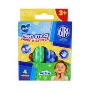 Farby w sztyfcie Jumbo Baby 4 kolory ASTRA