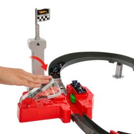 Hot Wheels Racing Formuła 1 Tor wyścigowy Sprint F1 Zestaw do zabawy 3 metalowe samochody JDY15