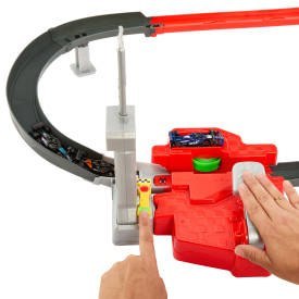 Hot Wheels Racing Formuła 1 Tor wyścigowy Sprint F1 Zestaw do zabawy 3 metalowe samochody JDY15