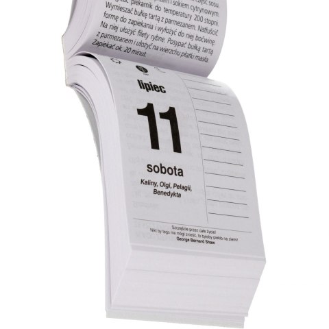 Kalendarz zdzierak 85x130 Kulinarne Polska KALPOL.BIS 474407 KPL