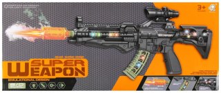 Karabin z akcesoriami funkcja dym SWEDE G7972