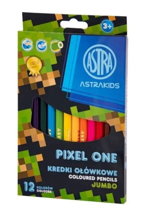 Kredki ołówkowe 12kol/180 jumbo Kids ASTRA 312022057