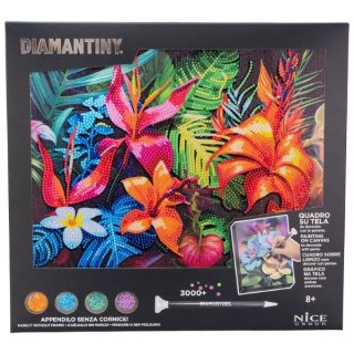 -MOZAIKA CEKIN SPRZYL KWIATY TROPIKALNE 21X30 B/C