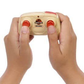 Matchbox RC Jurassic World Dino Catcher RC, zdalnie sterowana ciężarówka z figurką dinozaura JGK33