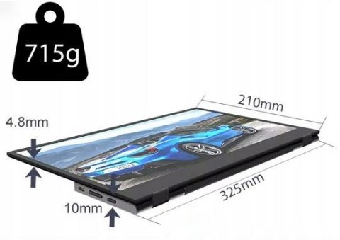 Monitor Przenośny 14" USB-C Full HD 1920x1080 IPS HDMI