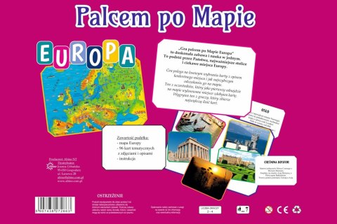 Palcem po Mapie-Europa Geograficzna gra edukacyjna ABINO