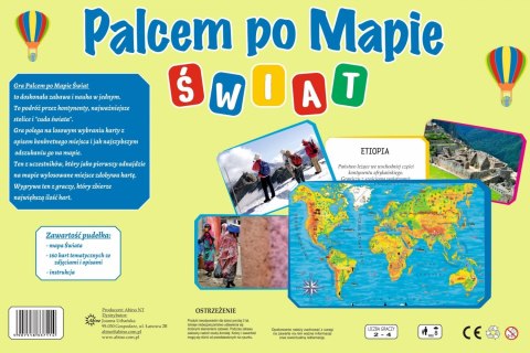 Palcem po Mapie - Świat Gra edukacyjna ABINO