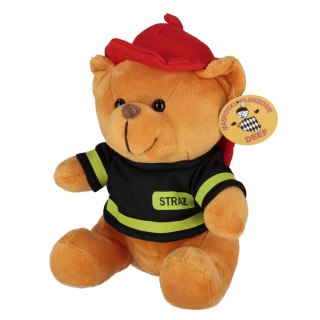 Pluszak Miś 16cm strażak siedzący DEEF 04374