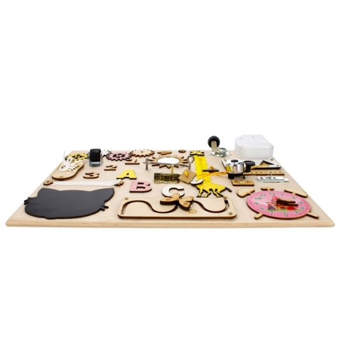 Tablica manipulacyjna drewniana 37x49 natural 07 TOYS MT07 TOYS