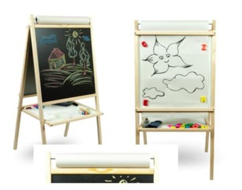 Tablica stojąca magnetyczno-kredowa obrotowa akcesoria 94cm 3TOYSM MPP