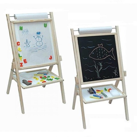 Tablica stojąca magnetyczno-kredowa obrotowa akcesoria 94cm 3TOYSM MPP