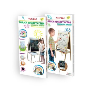 Tablica stojąca magnetyczno-kredowa z akcesoriami 3TOYMS