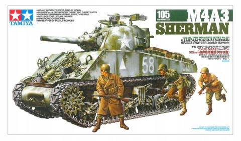 Tamiya 35251 M4A3 Sherman 105mm Howitzer