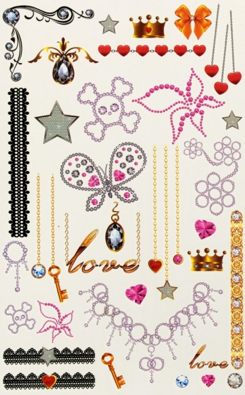 Tatuaże dla dziewczynek mix MEGA CREATIVE 559303