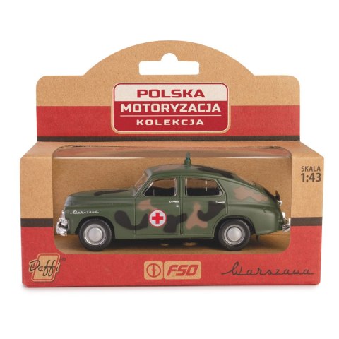 -AUTO KOLEKCJI PRL-U 1:43 WARSZAWA WOJSKO M-20 B-251WB