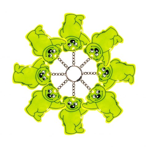 Brelok odblaskowy Miś 7cm A 12 STARPAK 481538