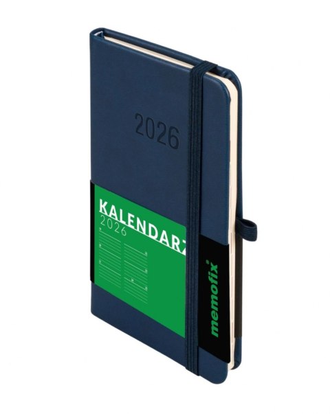 Kalendarz 2026 Memofix A6 TDW granatowy