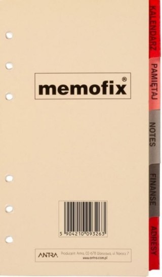 Komplet wkładów 2026 B6 kalendarz 2026, adresy, finasne, pamiętaj, notes