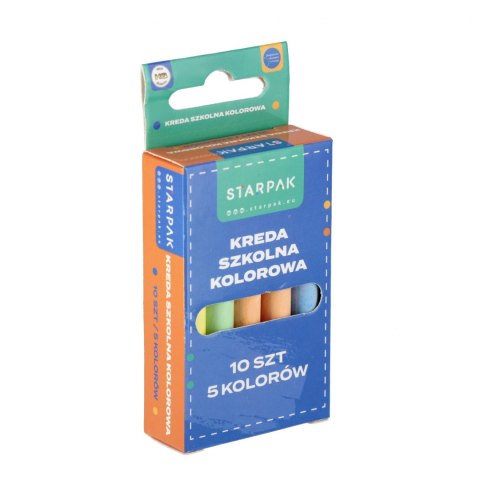 Kreda szkolna 5 kolorów op10szt. STARPAK 262683
