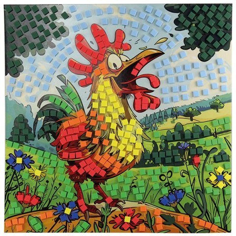 Mozaika piankowa 25x25 cm Kogut FUN&JOY