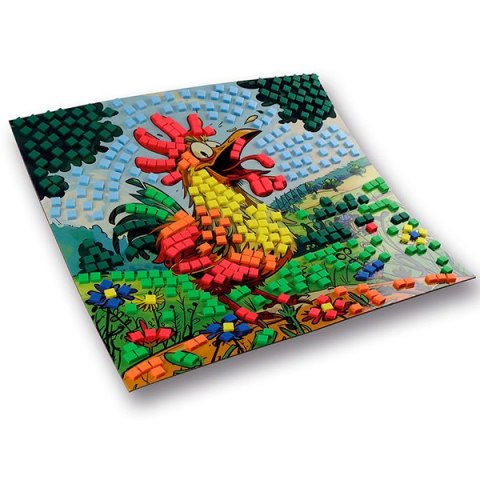 Mozaika piankowa 25x25 cm Kogut FUN&JOY