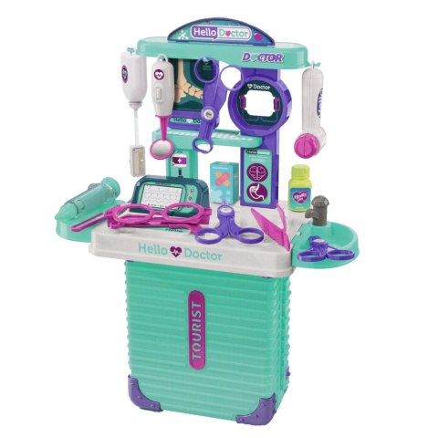 Zestaw lekarski w walizce zielonej 3w1 MEGA CREATIVE 569863