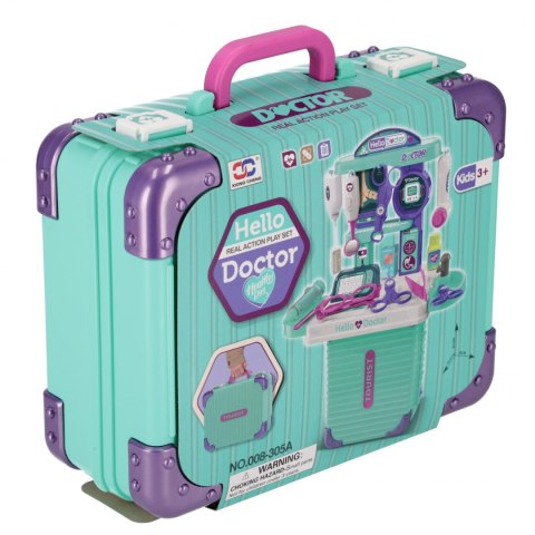 Zestaw lekarski w walizce zielonej 3w1 MEGA CREATIVE 569863
