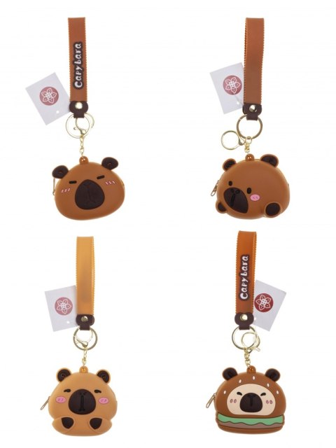 BRELOK GUM SASZETKA KAPIBARA 8CM Z OPASKA MIX4