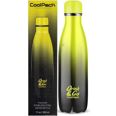 Bidon termiczny metalowy 500 ml Gradient Lemon CoolPacka PATIO Z04510/F