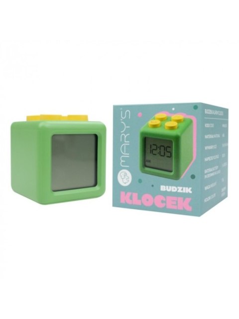 MARY S budzik Klocek zielony