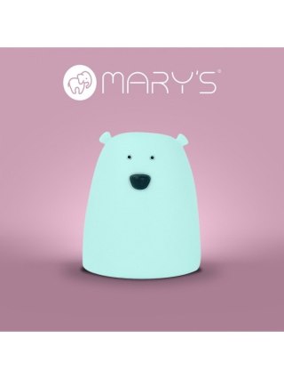 MARY S lampka LED Miś mały niebieski RGB WW /NB