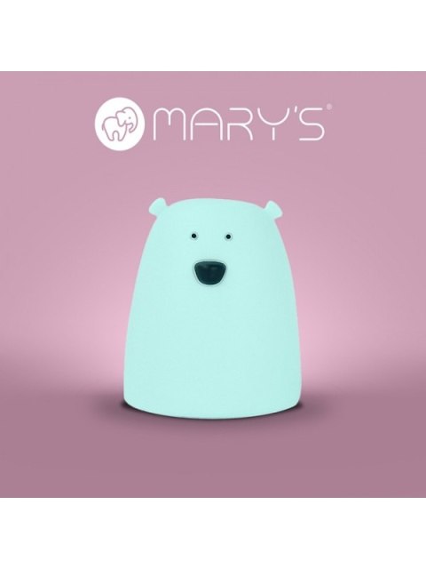 MARY S lampka LED Miś mały niebieski RGB WW /NB