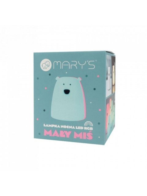 MARY S lampka LED Miś mały niebieski RGB WW /NB