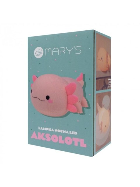MARY S lampka nocna LED Aksolotl różowy