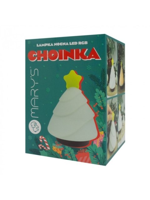 MARY S lampka nocna LED Choinka RGB