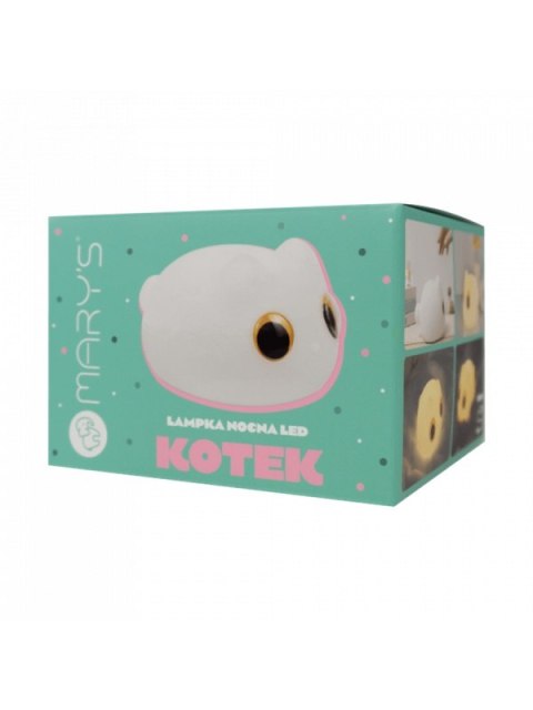 MARY S lampka nocna LED Kotek