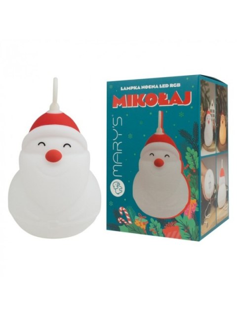 MARY S lampka nocna LED Mikołaj RGB