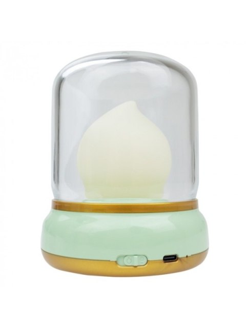 MARY S lampka nocna LED Płomyczek zielony
