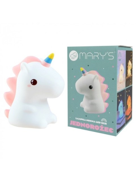 MARY S lampka nocna LED RGB Jednorożec