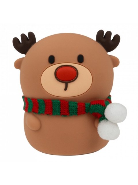 MARY S lampka nocna LED Reniferek z szalikiem