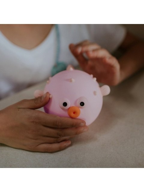 MARY S lampka nocna LED Rybka rozdymka różowa