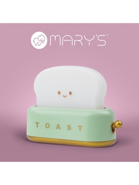 MARY S lampka nocna LED Toster zielony