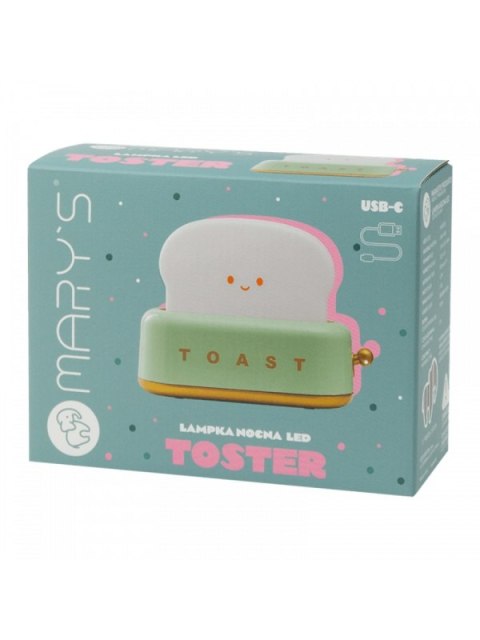 MARY S lampka nocna LED Toster zielony